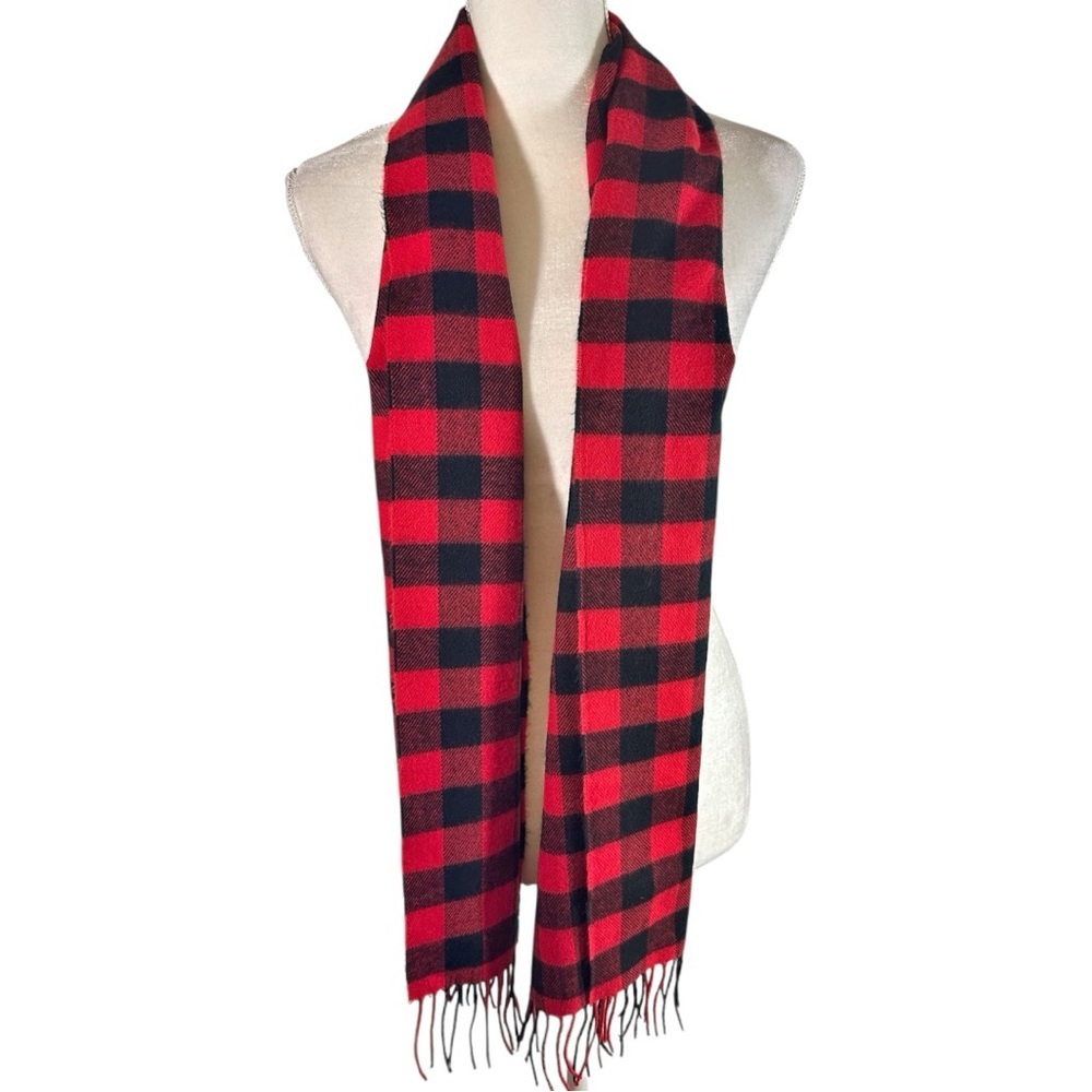 🌸D&Y Red and Black Checkered Scarf